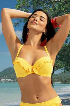 Getaway Padded Convertible Underwired Top - Yellow