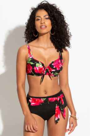 Orchid Luxe High Waisted Control Brief - Black/Pink