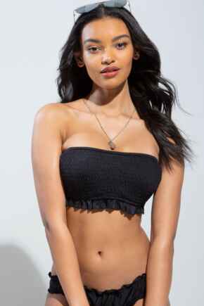 Free Spirit Strapless Underwired Top - Black