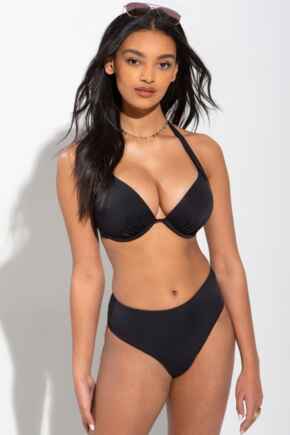Space High Leg Bottom - Black
