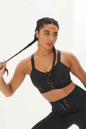 Energy Aspire Underwired Lightly Padded Sports Bra  - Black