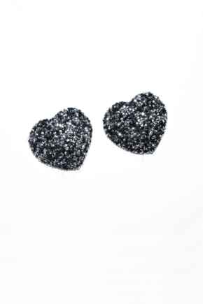 Diamante Embellished Nipple Covers  - Black/Platinum
