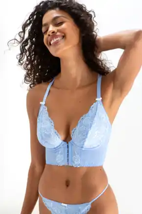 New Models AMOUR ACCENT FRONT FASTENING UNDERWIRED BRALETTE