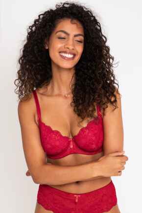 Amour Non Padded Bra - Red/Cherry