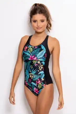 Energy Chlorine Resistant Recycled Swimsuit - Tropical