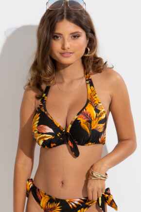 Paradiso Triangle Hidden Underwired Top - Black