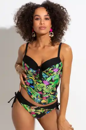 St Lucia Padded Underwired Tankini - Tropical