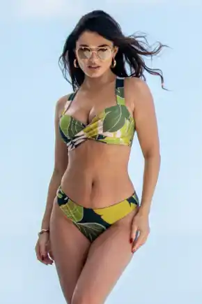 Dolce Vita Reversible Bikini Brief - Green Tropical
