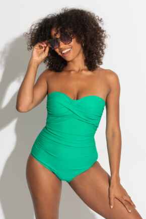Santa Monica Strapless Control Swimsuit - Green