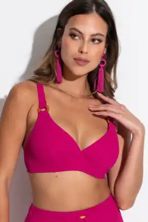 Cali Recycled Hidden Underwired Top  - Pink