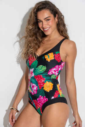 Contour Control Swimsuit - Black Multi