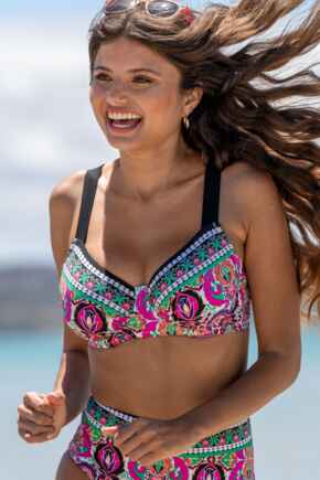 Maldives Non-Padded Underwired Bikini Top - Multi