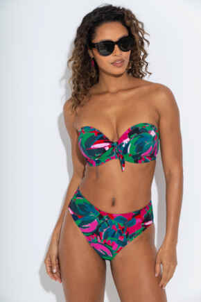 Heatwave High-Leg Control Bikini Brief - Black Multi