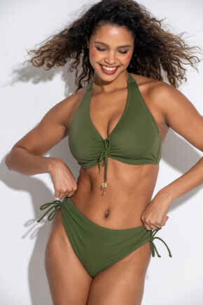 Madrid Adjustable Bikini Brief - Khaki