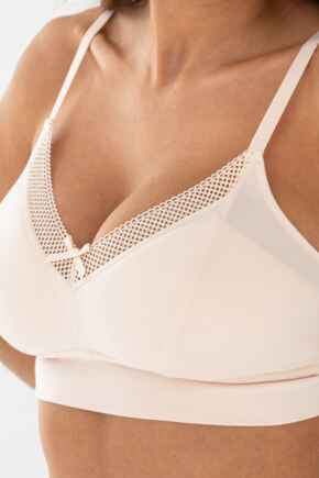 Love To Lounge Cotton Lightly Padded Non-Wired Bra - Pearl