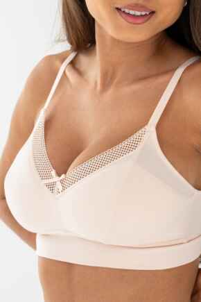 Love To Lounge Cotton Lightly Padded Non-Wired Bra - Pearl