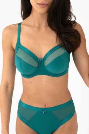 Viva Luxe Non-Padded Side Support Bra D-J - Teal