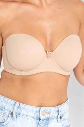 Definitions Contour Padded Strapless Bra - Natural