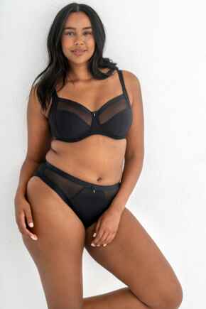 Viva Luxe High Leg Brief - Black