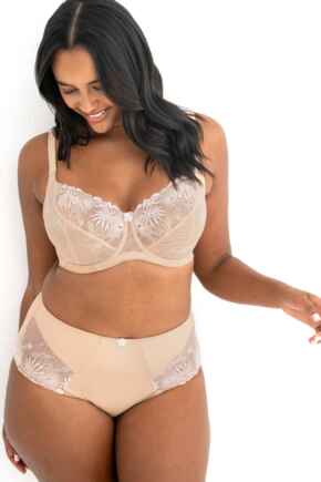 St Tropez High-Waist Deep Brief - Latte