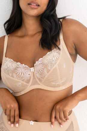 St Tropez Full Cup Bra C-J - Latte