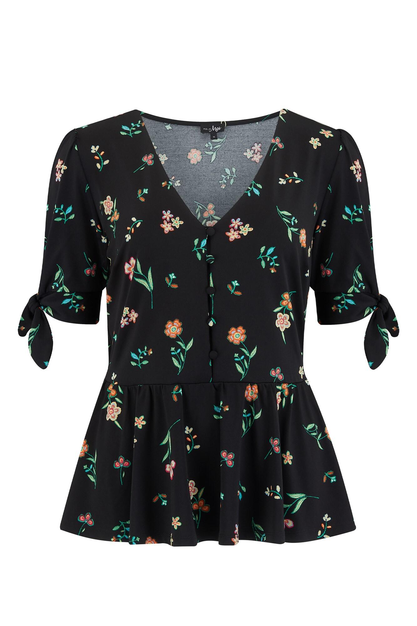pour moi slinky jersey tie sleeve tea dress