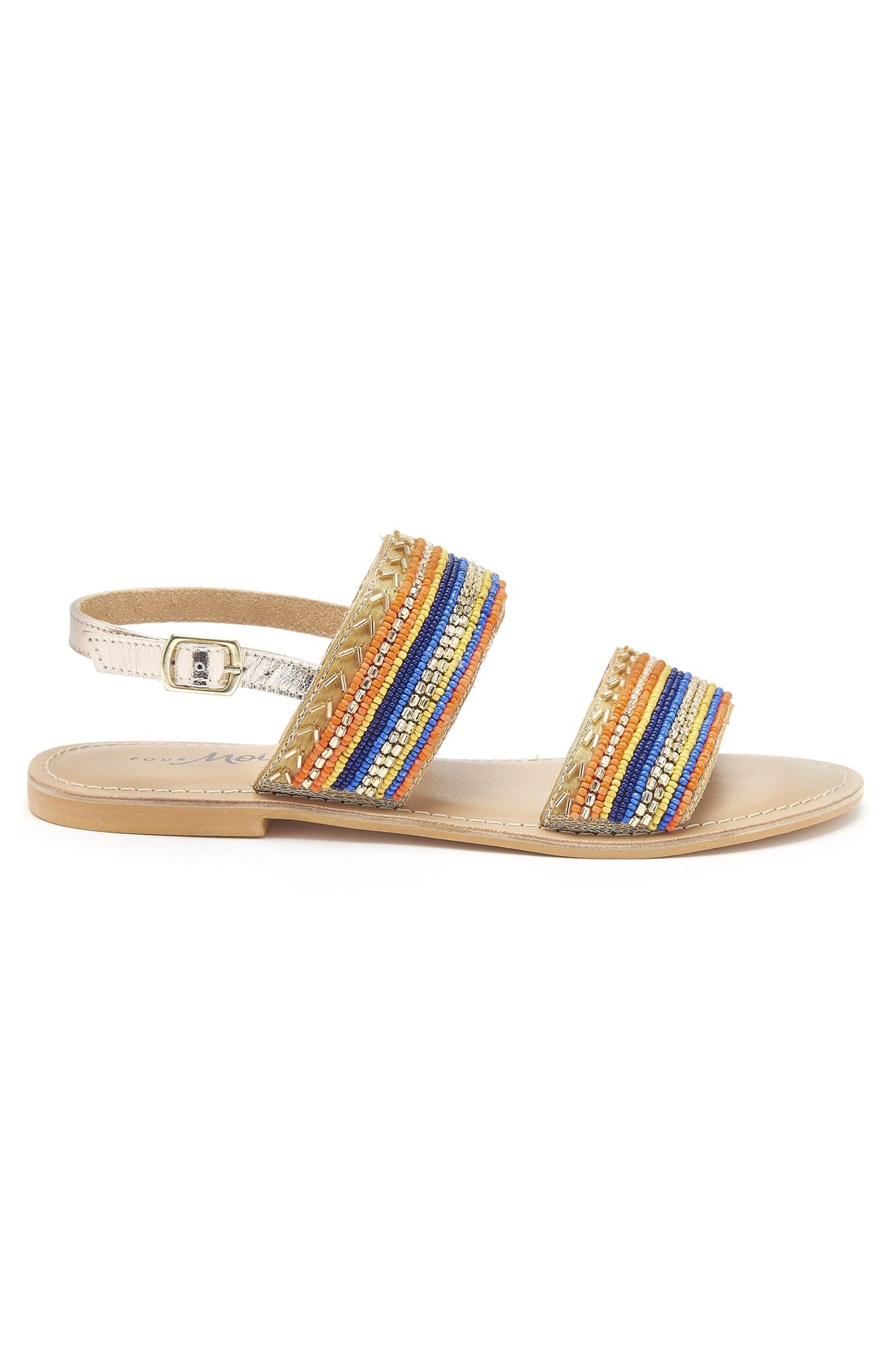 men's two strap leather sandals