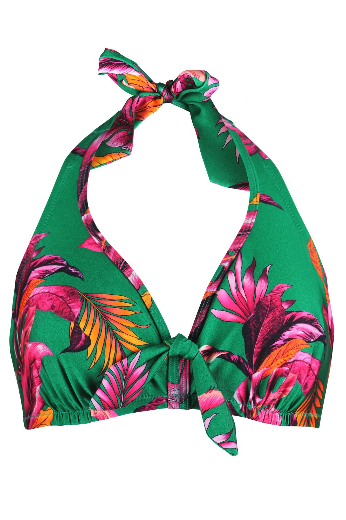 Paradiso Triangle Hidden Underwired Top | Green | Pour Moi Clothing