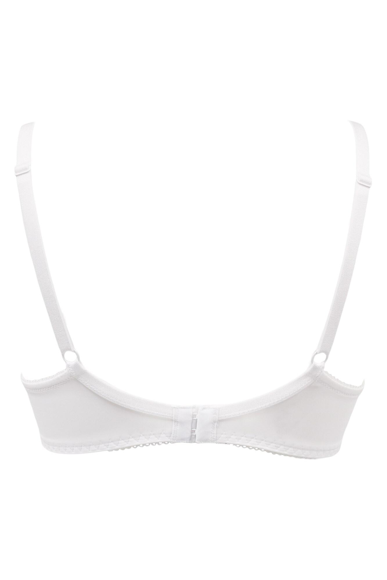 Forever Fiore Plunge Push Up Tshirt Bra | White | Pour Moi