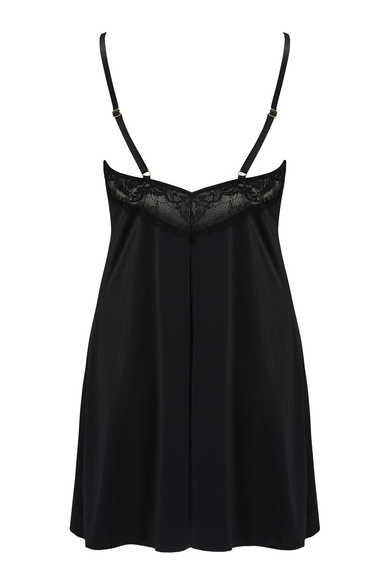 Parisienne Chemise in Black/Red | Pour Moi Clothing