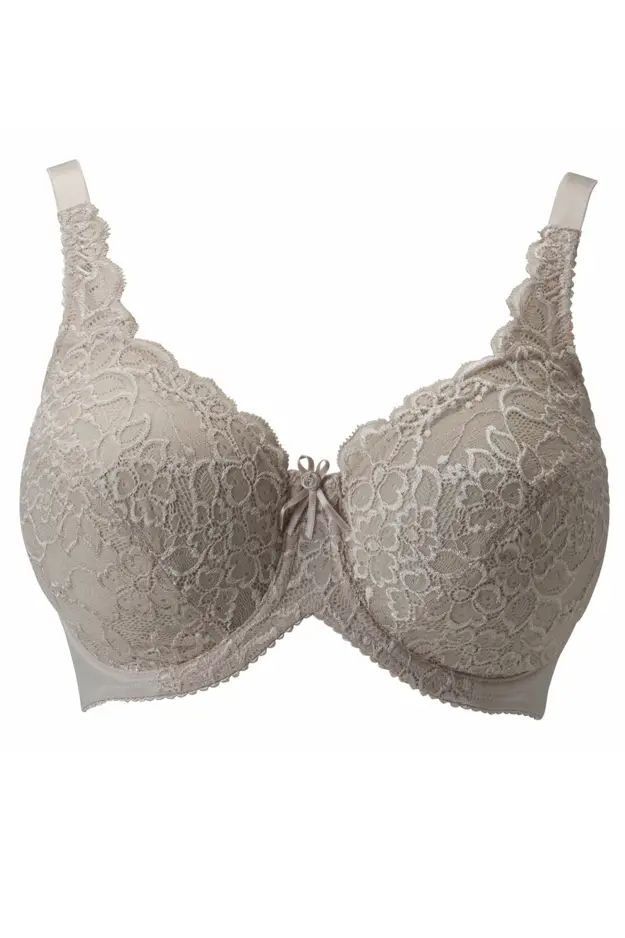 Pour Moi Imogen Rose Bra Womens Full Cup Lace Non-Padded Bras 3805