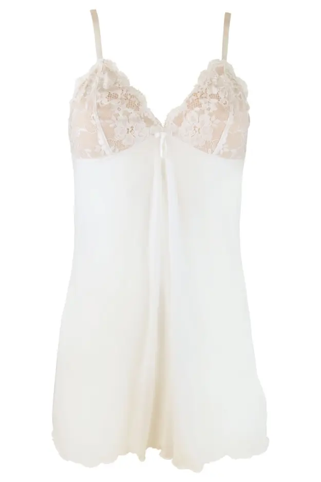 Amour Luxe Chemise in Ivory/Champagne | Pour Moi Clothing