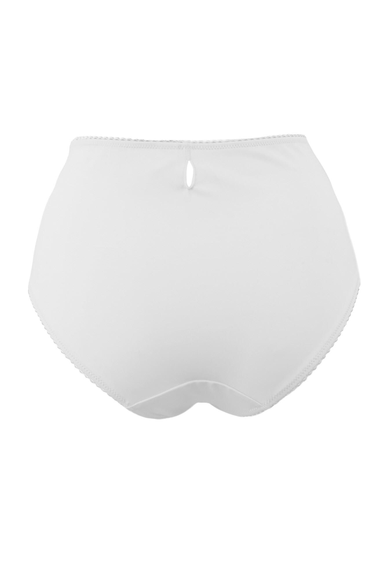 St Tropez High Waist Deep Brief in White | Pour Moi Clothing