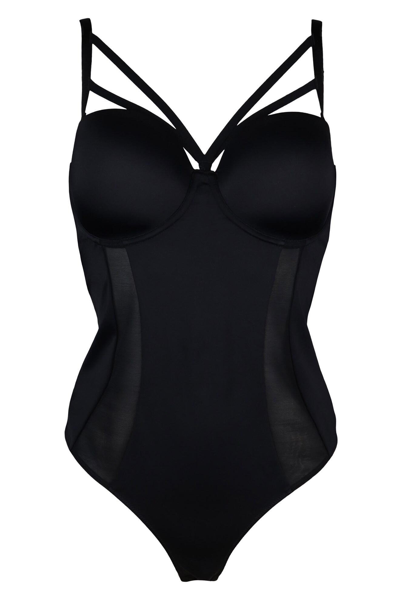 Strapped Removable Straps Padded Underwired Body in Black | Pour Moi ...