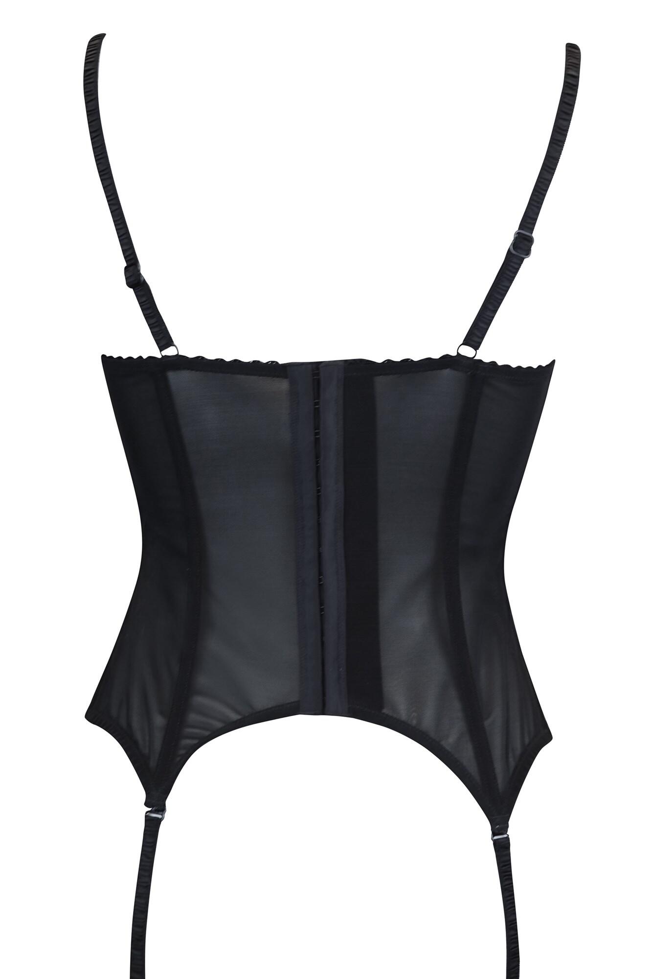Playful Promises Fallon Black Basque at The Hosiery Box Basques and  Suspenders