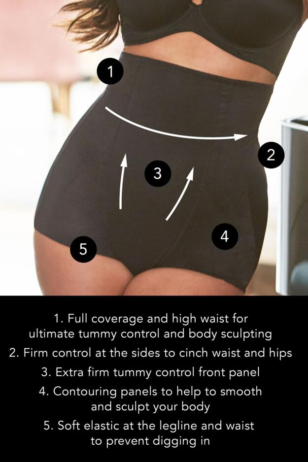 Pour Moi Definitions High Waist Shaping Brief: Entry level shapewear for a  smoother stomach