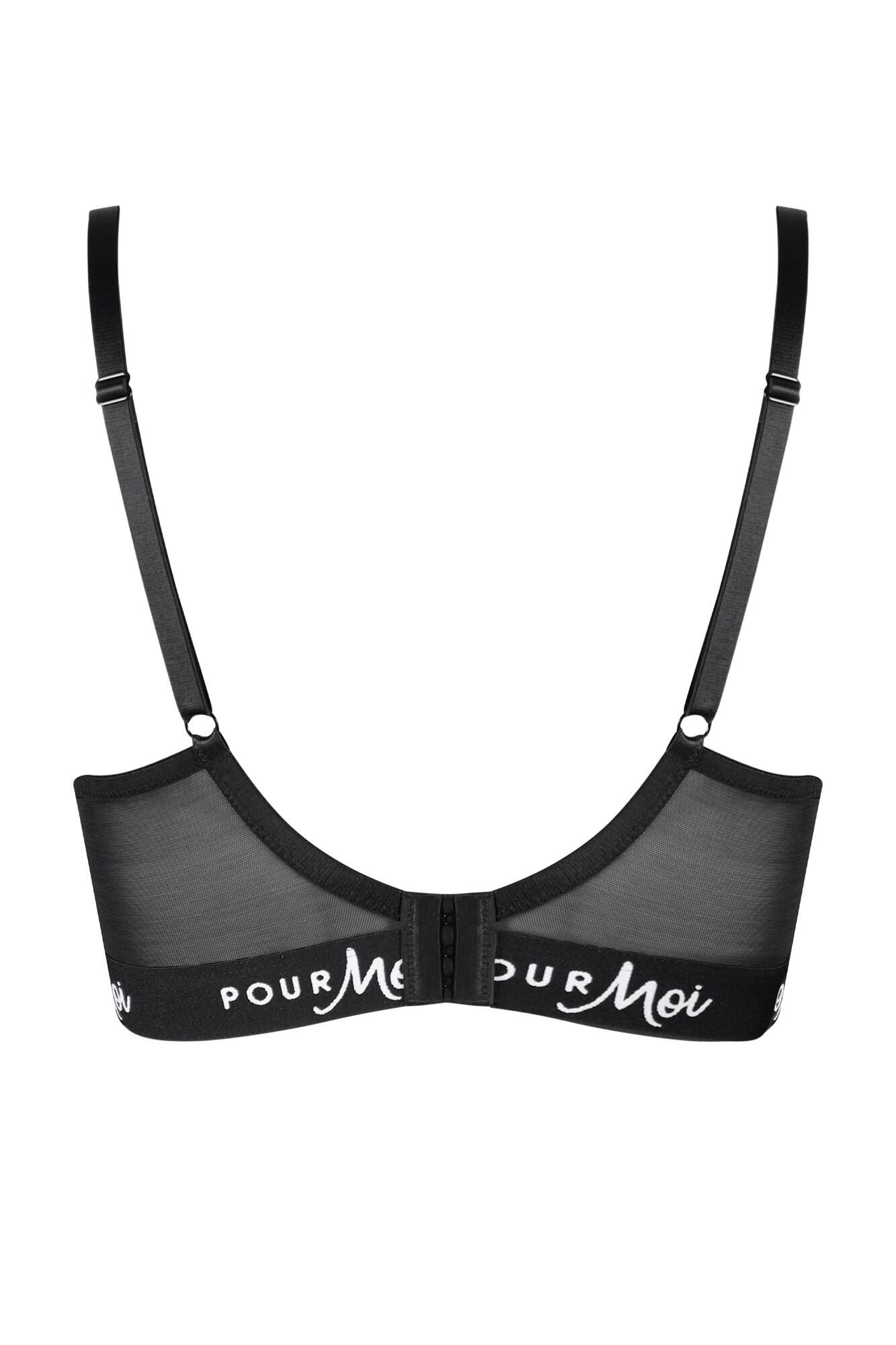Buy Pour Moi Black India Front Fastening Underwired Bralette from Next USA