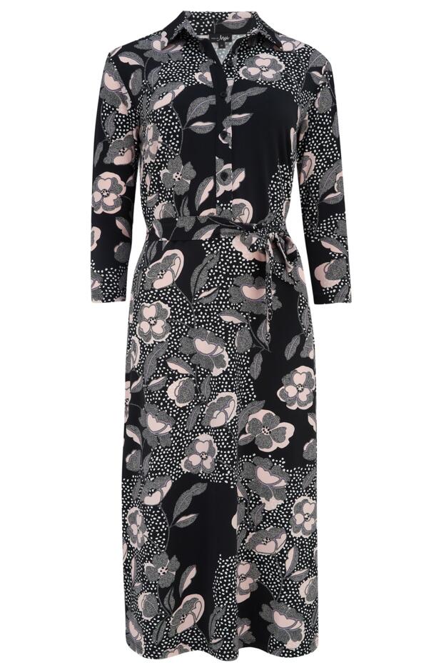 Slinky Jersey Midi Shirt Dress
