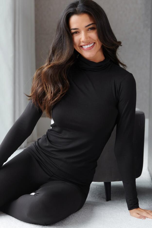 Second Skin Thermal Roll Neck Top