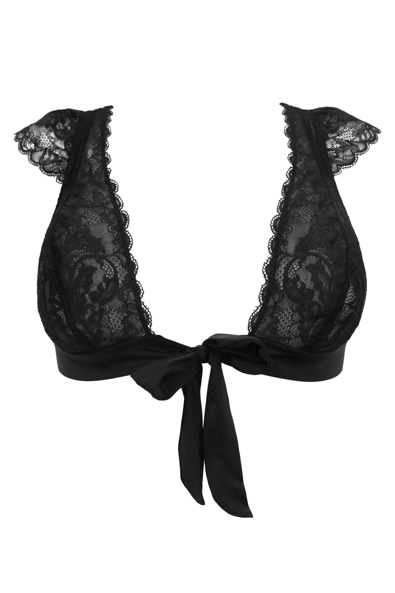 tie front bralette top