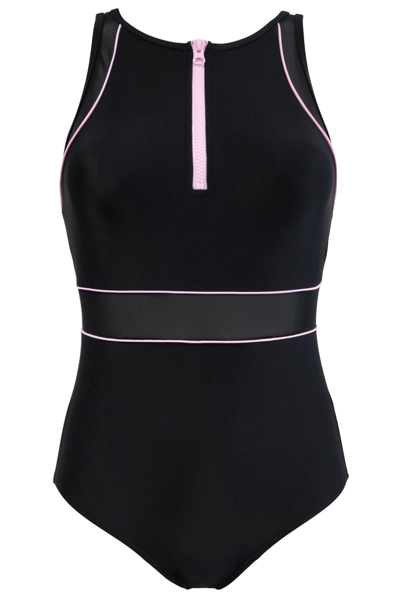 Calvin klein clearance zip up swimsuit