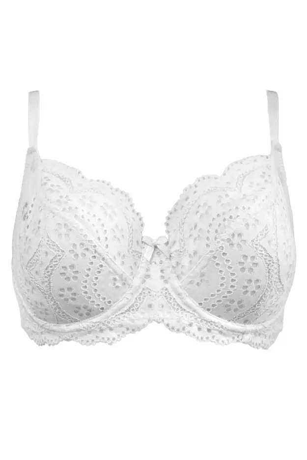 Swoon Underwired Bra | White | Pour Moi Clothing