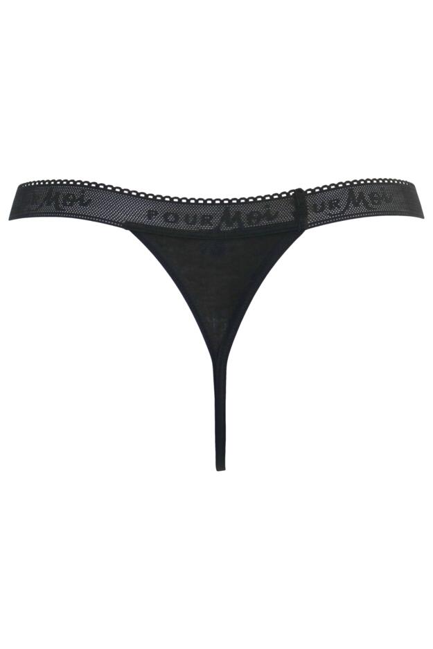 Buy Victoria's Secret Black Marl Smooth Logo Strap Lightly Lined