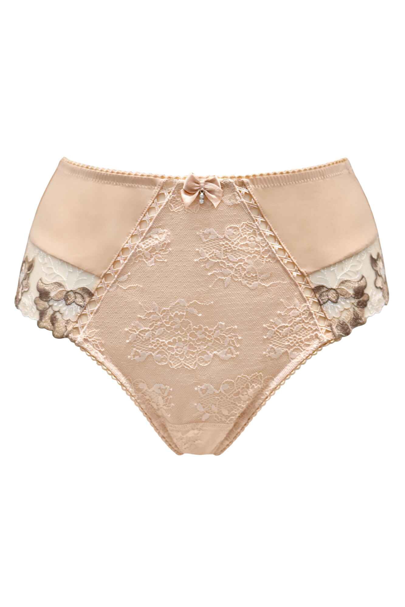 Sophia ivory lace high waisted knickers
