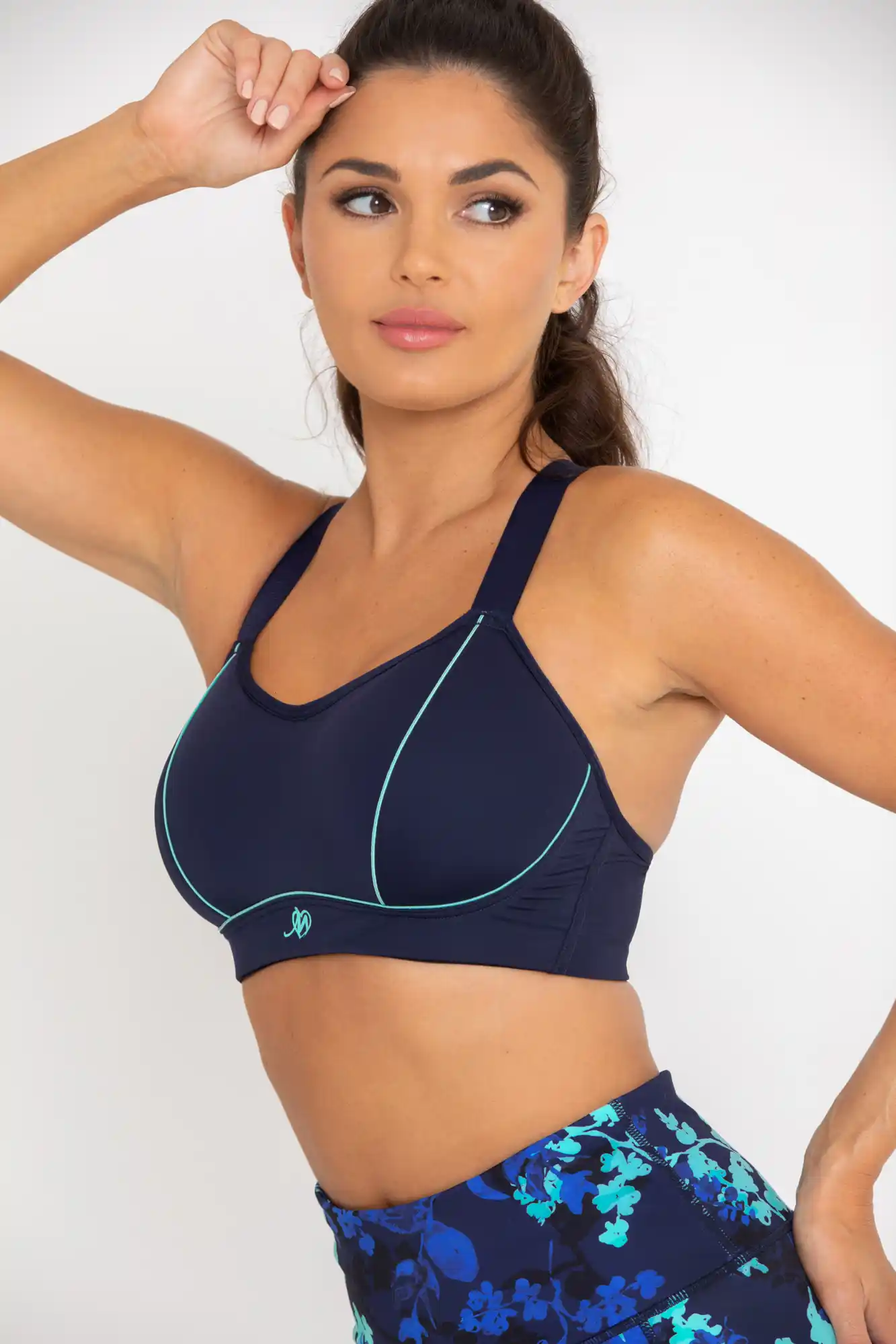 Buy Jomferry Power Up Sports Bra, 3X More Bounce Control, Polymer Glue, Moulded Cups, Seamless Bra