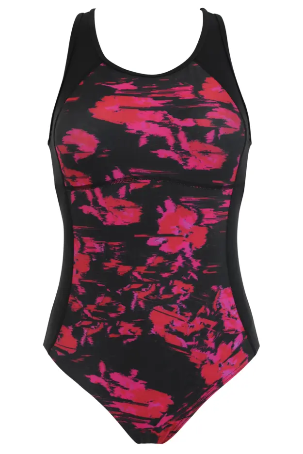 Energy Chlorine Resistant Swimsuit, Abstract Floral