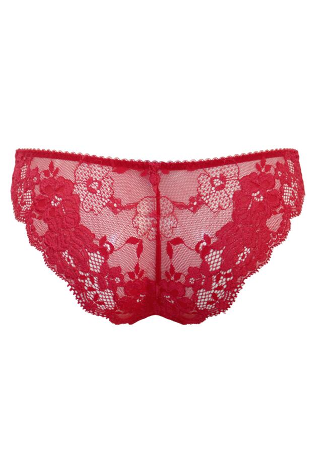 Amour Brazilian Brief in Red/Cherry | Pour Moi Clothing