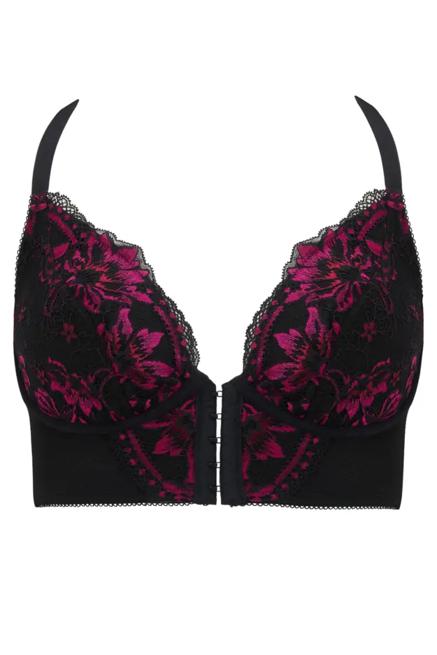 Amour Accent Underwired Non Padded Bra, Pour Moi, Amour Accent U/W Non  Padded Bra, Black/Pink
