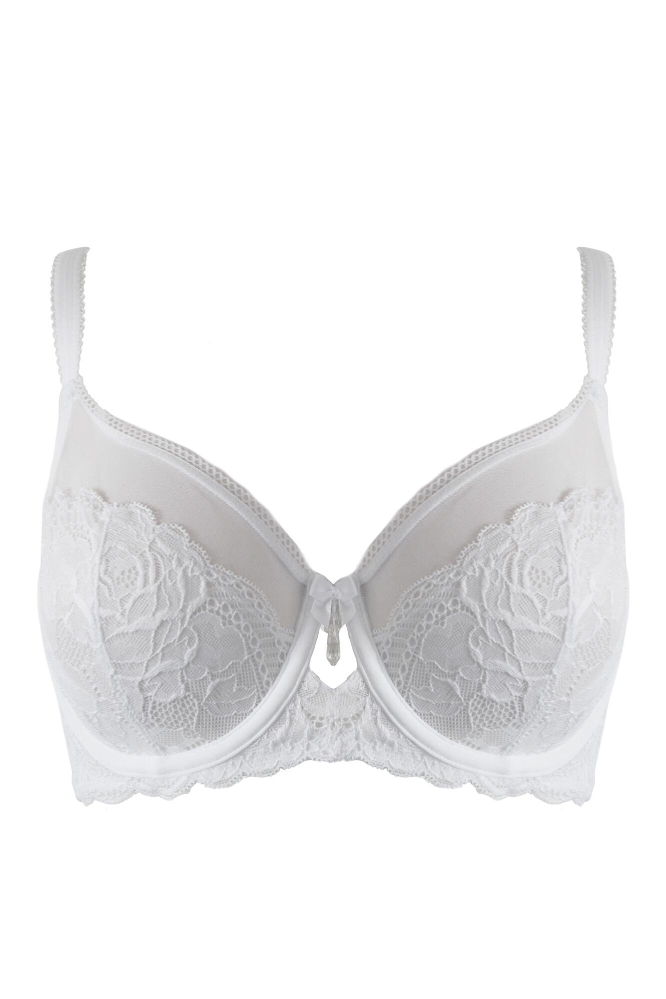 Ooo La La Non-Padded Underwired Bra in White | Pour Moi Clothing