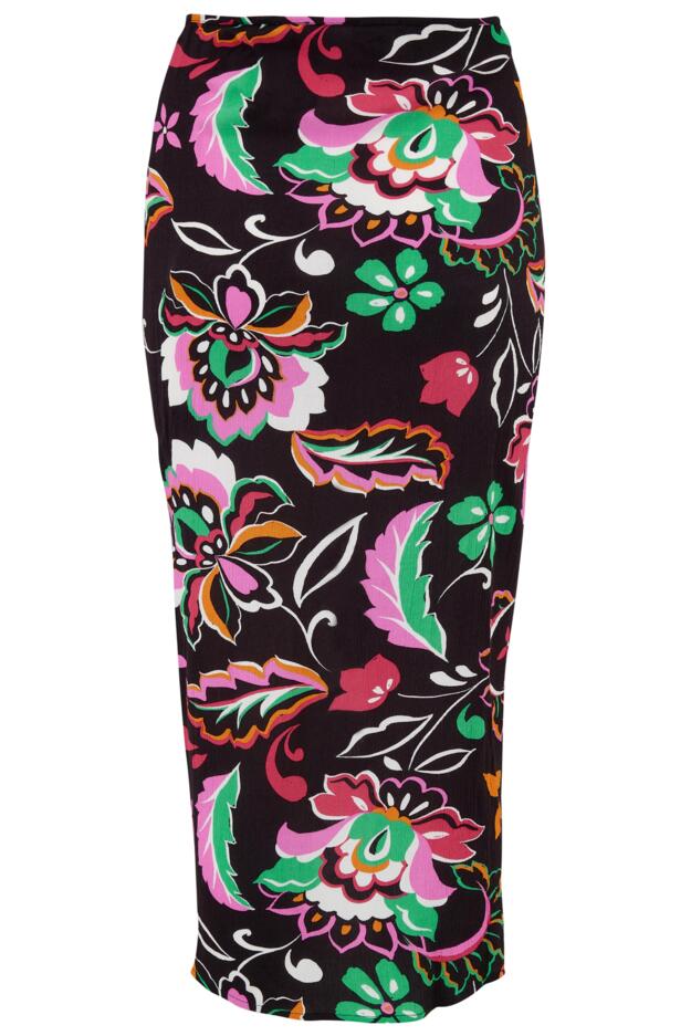 Crinkle Viscose Wrap Sarong Skirt
